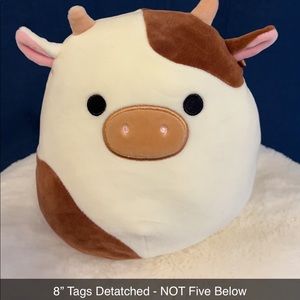 8” Ronnie the brown cow squishmallow